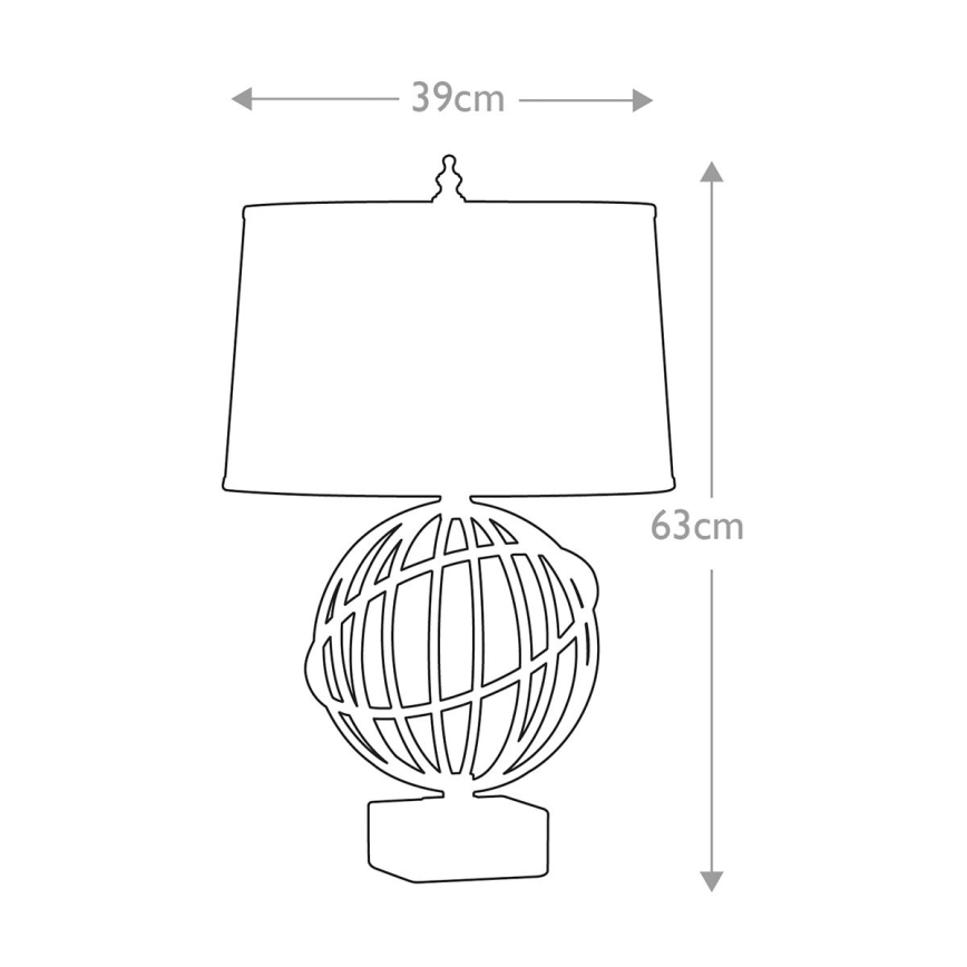 Feiss - Bordlampe SPENCER 1xE27/60W/230V