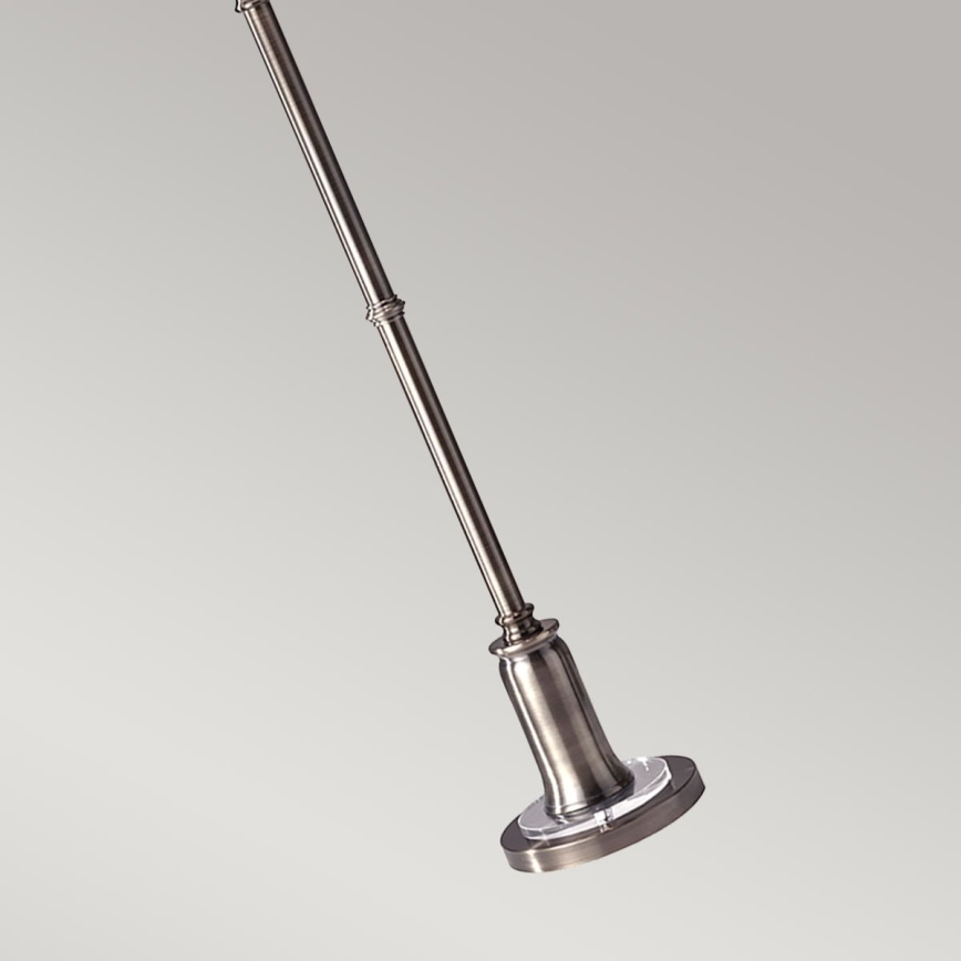 Feiss - Gulvlampe STATEROOM 2xE27/60W/230V sølvfarvet
