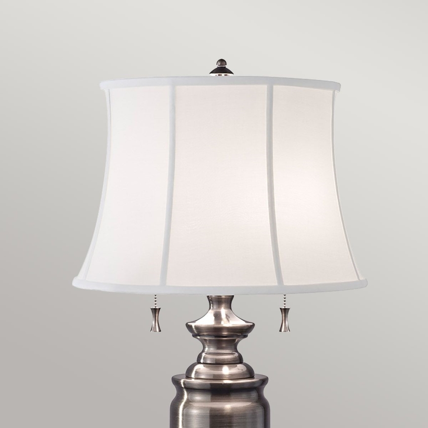 Feiss - Bordlampe STATEROOM 2xE27/60W/230V sølvfarvet
