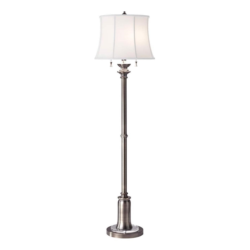 Feiss - Gulvlampe STATEROOM 2xE27/60W/230V sølvfarvet