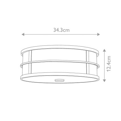 Feiss - Loftlampe FUSION 3xE27/60W/230V
