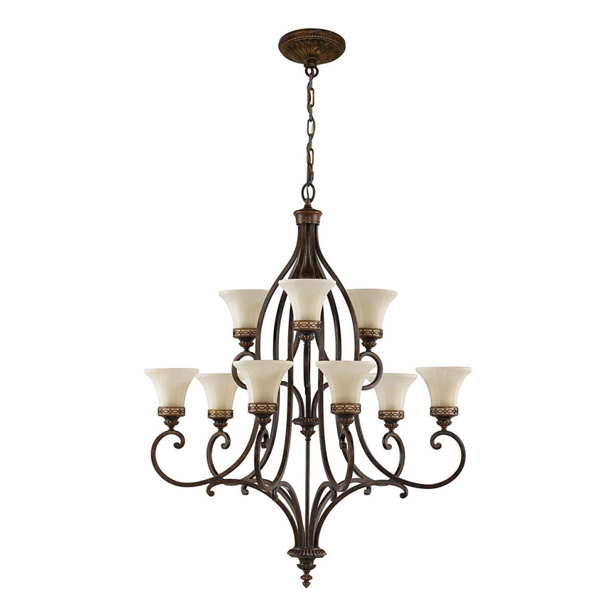 Feiss - Pendel med kædeophæng DRAWING ROOM 9xE27/60W/230V