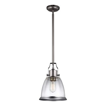 Feiss - Pendellampe HOBSON 1xE27/60W/230V sølvfarvet