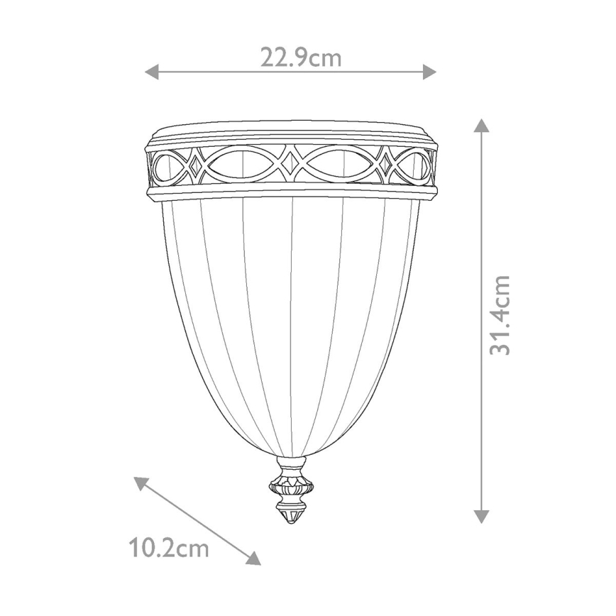 Feiss - Væglampe DRAWING ROOM 1xE27/60W/230V bronze