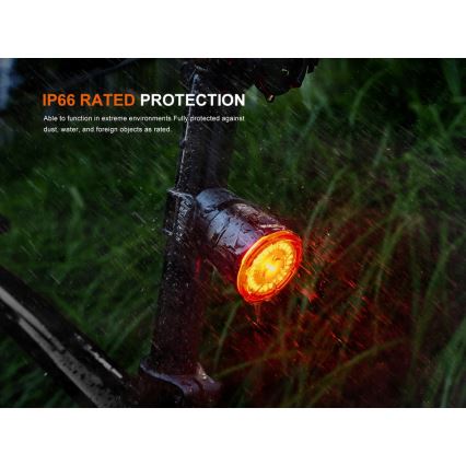 Fenix BC06R - LED cykellygte dæmpbar og genopladelig  LED/USB IP66 90 lm 24,5 timer