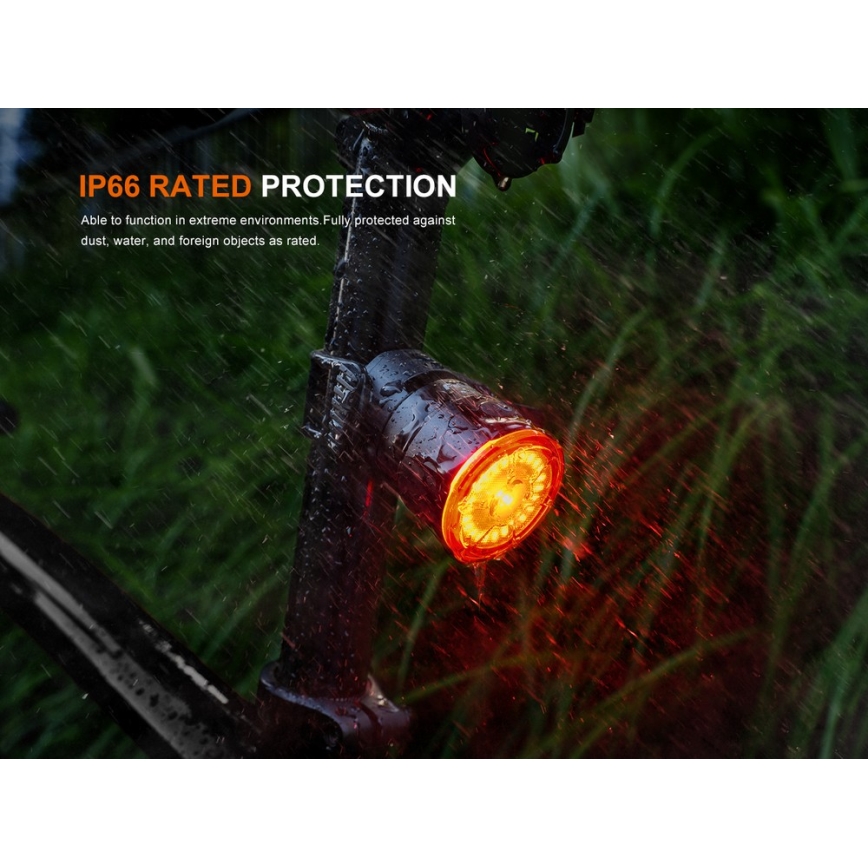 Fenix BC06R - LED cykellygte dæmpbar og genopladelig  LED/USB IP66 90 lm 24,5 timer