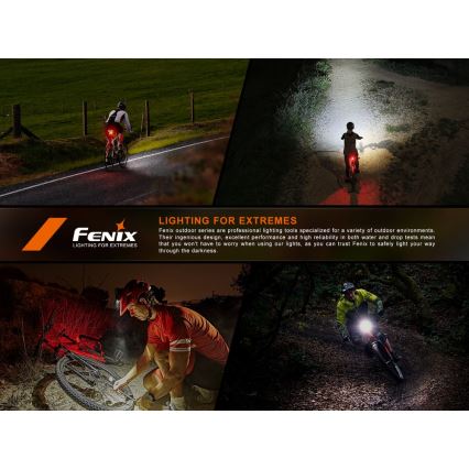 Fenix BC06R - LED cykellygte dæmpbar og genopladelig  LED/USB IP66 90 lm 24,5 timer