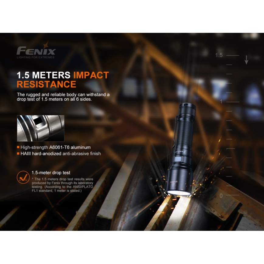 Fenix C7 - LED dæmpbar genopladelig lommelygte LED/1x21700 IP68 3000 lm 68 h