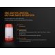 Fenix CL26RRED - Genopladelig LED lampe dæmpbar LED/USB IP66 400 lm 400 timer orange