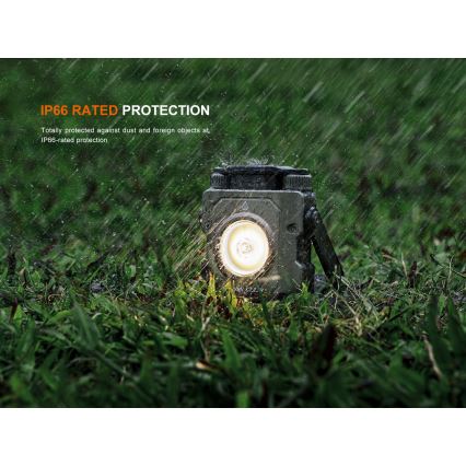 Fenix CL27RGRE - Genopladelig LED lampe dæmpbar LED/USB IP66 1600 lm 285 h