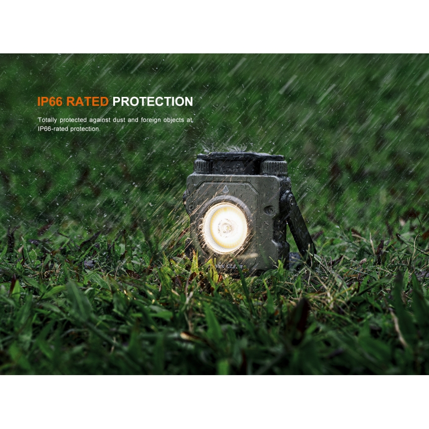 Fenix CL27RGRE - Genopladelig LED lampe dæmpbar LED/USB IP66 1600 lm 285 h