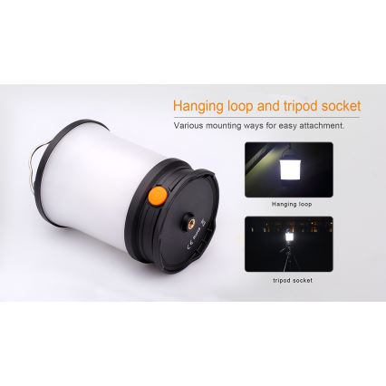 Fenix CL30R - Bærbar LED lampe genopladelig LED/USB/6xCR123A IPX7 650 lm 300 timer 2600 mAh