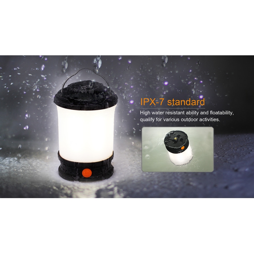 Fenix CL30R - Bærbar LED lampe genopladelig LED/USB/6xCR123A IPX7 650 lm 300 timer 2600 mAh