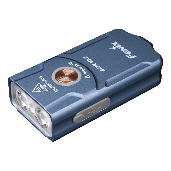 Fenix E03RV20BLU - Genopladelig LED lommelygte LED/USB IP66 500 lm 30 timer 400 mAh