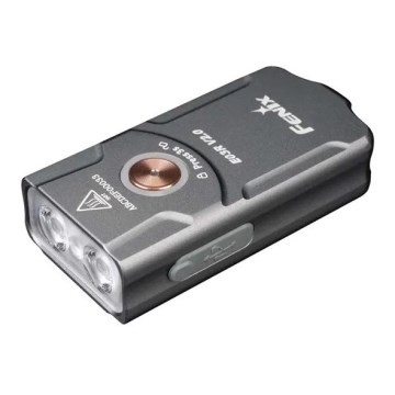 Fenix E03RV20GREY - Genopladelig LED lommelygte LED/USB IP66 500 skinnende 30 timer 400 mAh