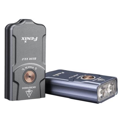 Fenix E03RV20GREY - Genopladelig LED lommelygte LED/USB IP66 500 skinnende 30 timer 400 mAh