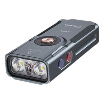 Fenix E06RGRY - LED lommelygte dæmpbar og genopladelig LED/USB IP66 700 skinnende 60 timer grå