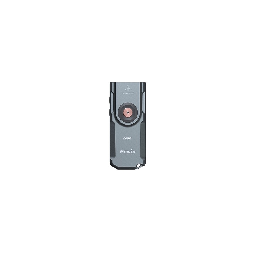 Fenix E06RGRY - LED lommelygte dæmpbar og genopladelig UV LED/USB IP66 700 skinnende 60 timer 750 mAh grå
