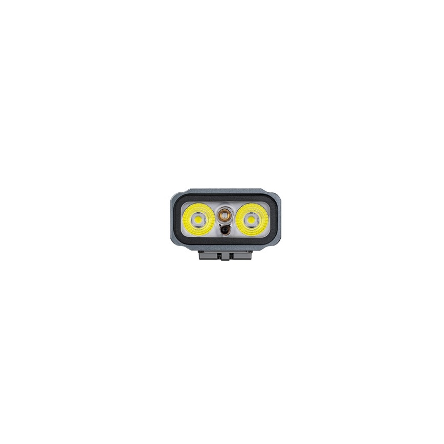Fenix E06RGRY - LED lommelygte dæmpbar og genopladelig UV LED/USB IP66 700 skinnende 60 timer 750 mAh grå