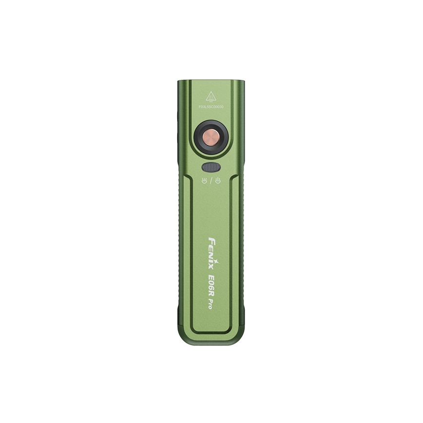 Fenix E06RPROEUOLI - LED Dæmpbar genopladelig lommelygte LED/USB 1650 mAh IP66 1600 lm 111 h grøn