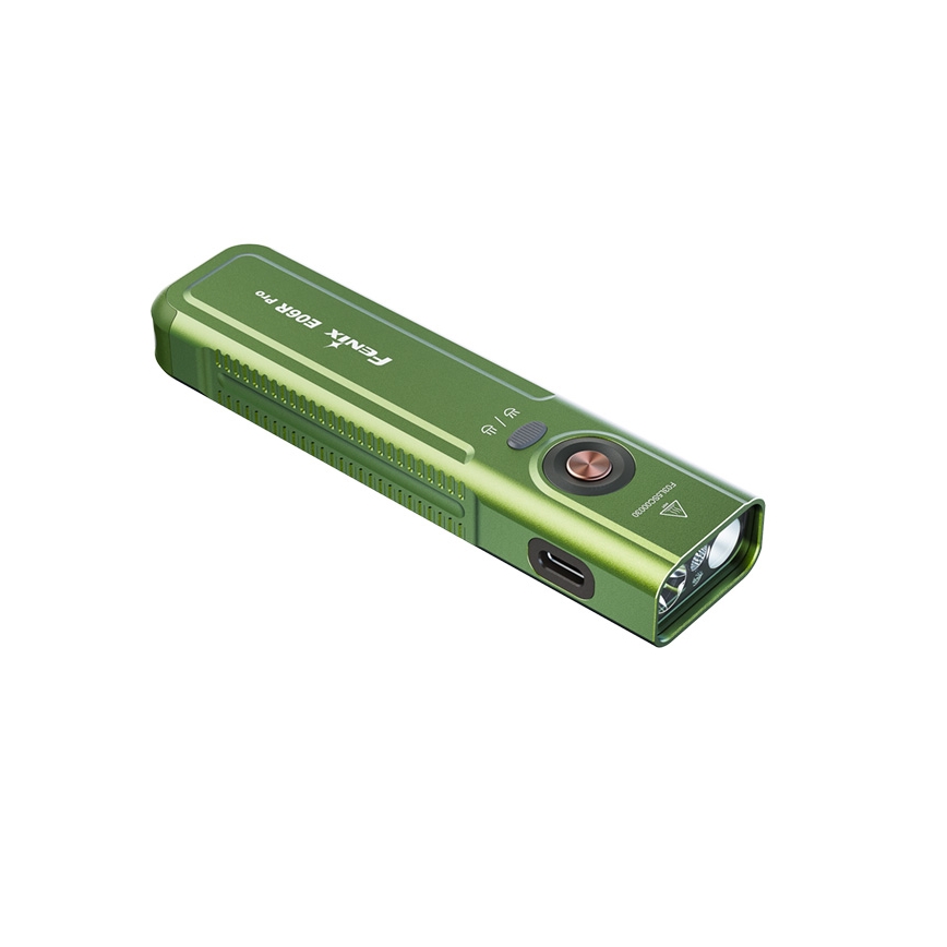 Fenix E06RPROEUOLI - LED Dæmpbar genopladelig lommelygte LED/USB 1650 mAh IP66 1600 lm 111 h grøn