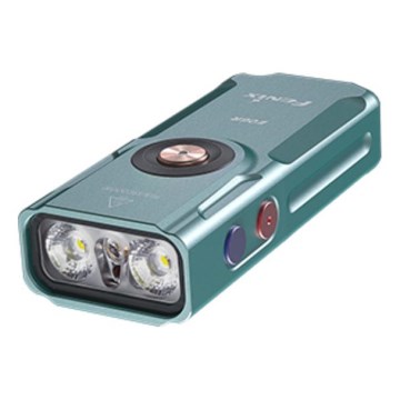 Fenix E06RTKS - LED lommelygte dæmpbar og genopladelig LED/USB IP66 700 skinnende turkis