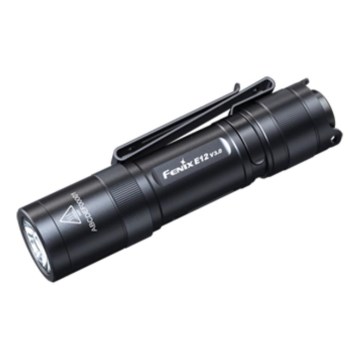 Fenix E12V30 - LED dæmpbar genopladelig lommelygte LED/1xAA 2000 mAh IP68 200 lm 100 h sort