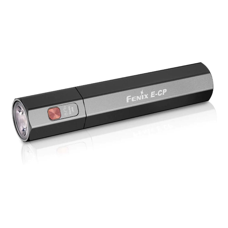 Fenix ECPBLCK - Genopladelig LED lommelygte med powerbank USB IP68 1600 skinnende 504 timer 5000 mAh sort