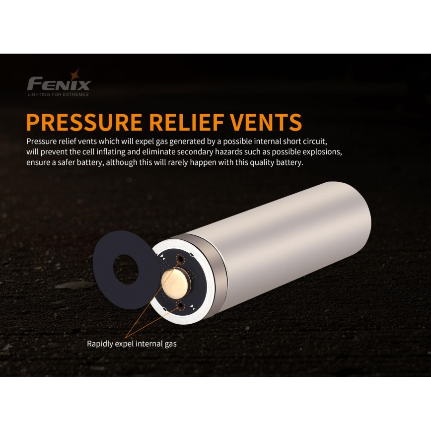 Fenix FE21700USB - 1 stk Genopladeligt USB-batteri 3,6V 5000 mAh