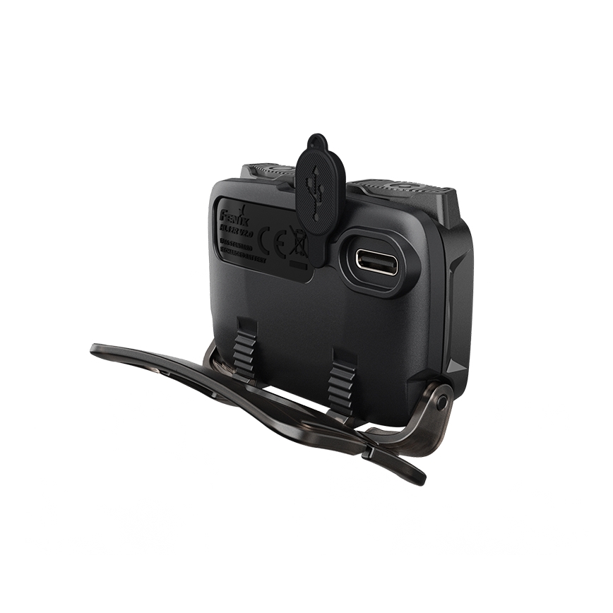 Fenix HL12RV20BLC - LED-dæmpbar genopladelig pandelampe LED/USB 950 mAh IP66 500 lm 112 h sort