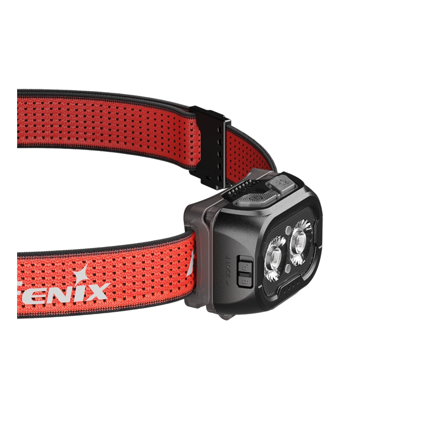 Fenix HL18RTV20BLC - LED pandelampe dæmpbar og genopladelig LED/USB IP66 800 lm 160 timer sort/orange