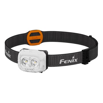 Fenix HL18RTV20WHT - LED pandelampe dæmpbar og genopladelig LED/USB IP66 800 skinnende 160 timer hvid/sort