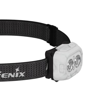 Fenix HL18RTV20WHT - LED pandelampe dæmpbar og genopladelig LED/USB IP66 800 skinnende 160 timer hvid/sort
