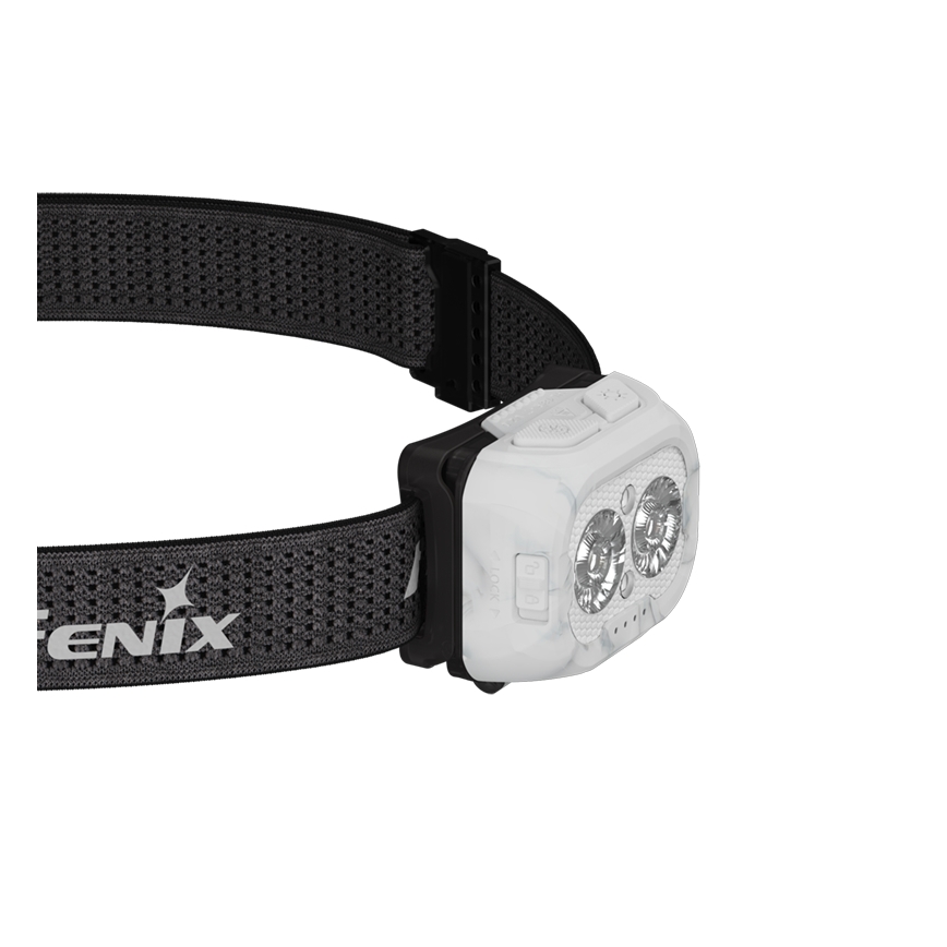 Fenix HL18RTV20WHT - LED pandelampe dæmpbar og genopladelig LED/USB IP66 800 skinnende 160 timer hvid/sort