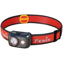 Fenix HL32RTBLCK - Genopladelig LED pandelampe LED/USB IP66 800 lm 300 timer sort/orange