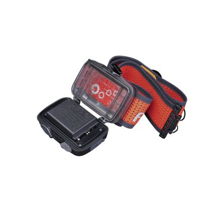 Fenix HL32RTBLCK - Genopladelig LED pandelampe LED/USB/3xAAA IP66 800 skinnende 300 timer 1900 mAh sort/orange
