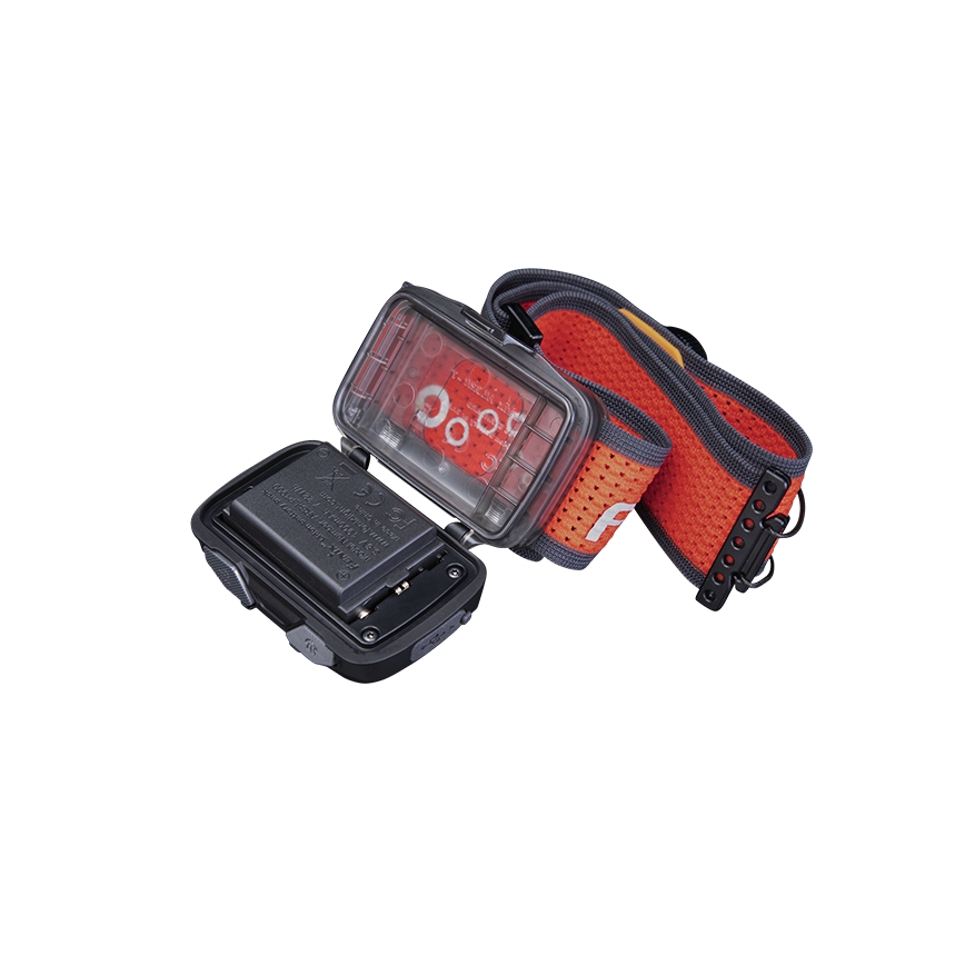 Fenix HL32RTBLCK - Genopladelig LED pandelampe LED/USB/3xAAA IP66 800 skinnende 300 timer 1900 mAh sort/orange