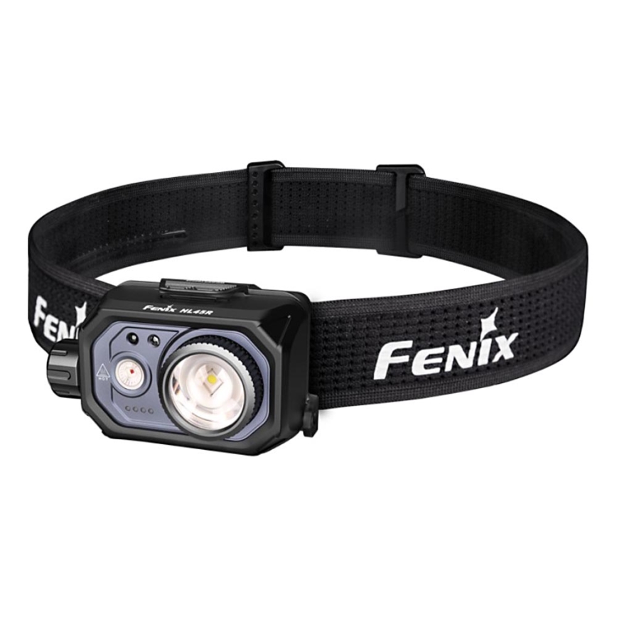 Fenix HL45R - LED pandelampe dæmpbar og genopladelig LED/USB IP66 1000 skinnende 240 timer sort