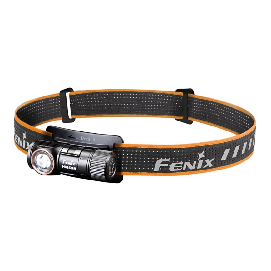 Fenix HM50RV20 - Genopladelig LED pandelampe 3xLED/1xCR123A IP68 700 lm 120 timer