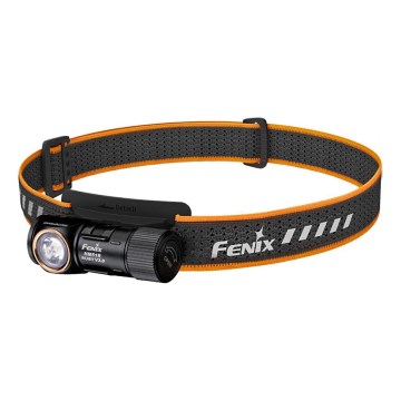 Fenix HM51RV30 - LED-dæmpbar genopladelig pandelampe LED/USB/1xCR123A 950 mAh IP68 860 lm 125 h orange