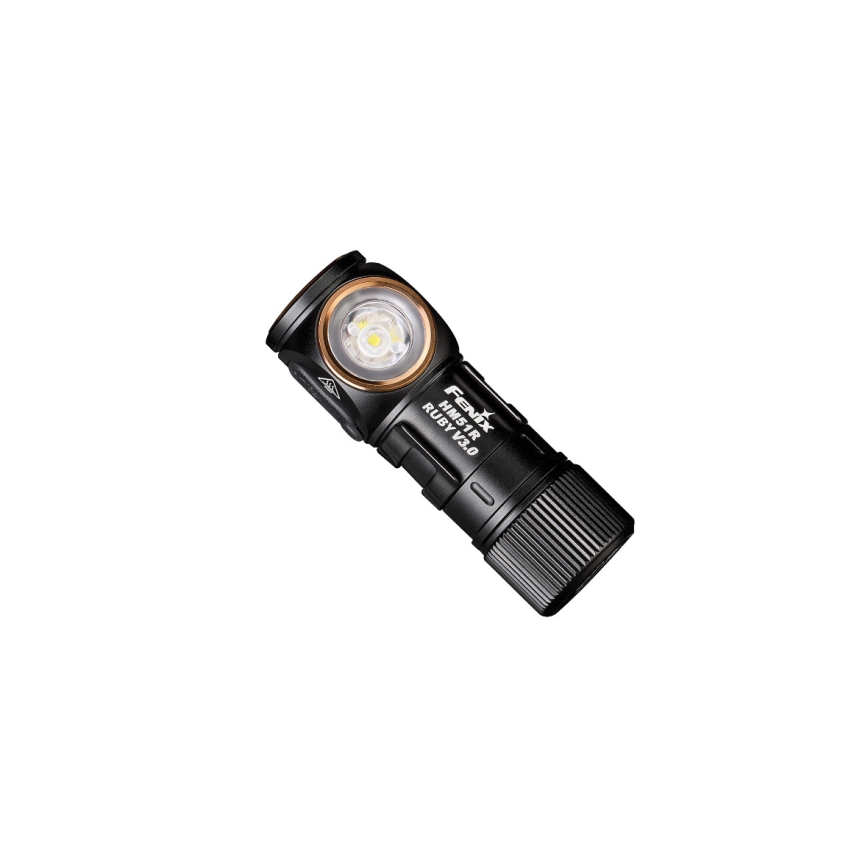 Fenix HM51RV30 - LED-dæmpbar genopladelig pandelampe LED/USB/1xCR123A 950 mAh IP68 860 lm 125 h orange