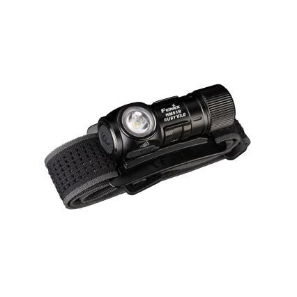 Fenix HM51RV3ABL - Dæmpbar genopladelig LED-pandelampe LED/USB/1xCR123A 950 mAh IP68 860 lm 125 h sort