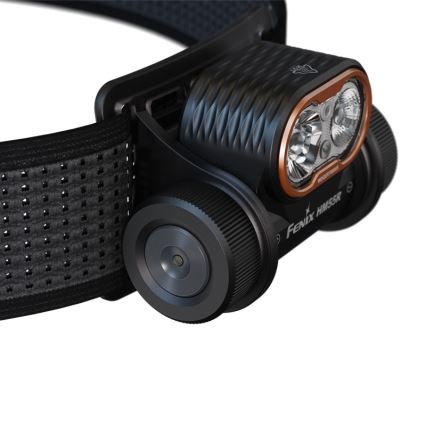 Fenix HM55RABL - LED dæmpbar genopladelig pandelampe LED/USB/1xCR123A 1600 mAh IP68 1200 lm 141,2 h sort