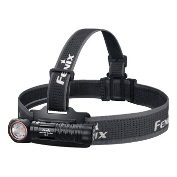 Fenix HM61RV30 - Dæmpbar genopladelig LED-pandelampe LED/USB/1xCR123A 4000 mAh IP68 1800 lm 400 h sort