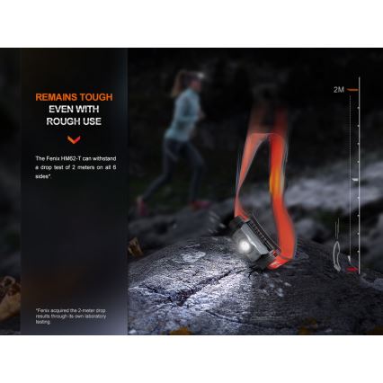 Fenix HM62TMGM - LED pandelampe dæmpbar og genopladelig LED/USB IP68 1200 skinnende 280 timer 3400 mAh