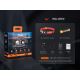 Fenix HM65RDTBLC - Genopladelig LED pandelampe LED/USB IP68 1500 lm 300 timer sort/orange