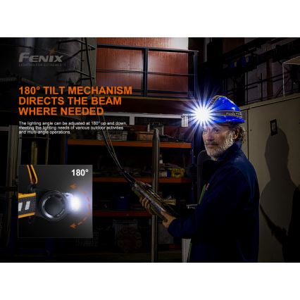 Fenix HM70R - Genopladelig LED pandelampe 4xLED/1x21700 IP68 1600 skinnende 800 timer 5000 mAh