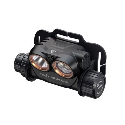 Fenix HM75RTOPAZ - Genopladelig LED pandelampe dæmpbar LED/USB IP68 1600 lm 210 h