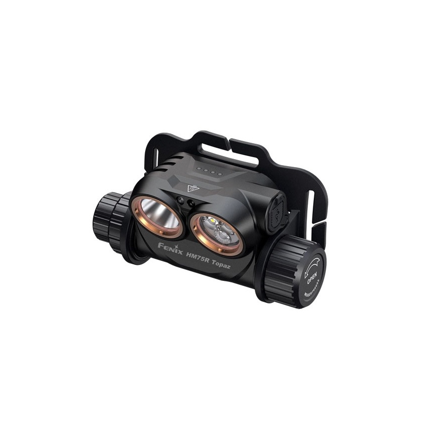Fenix HM75RTOPAZ - Genopladelig LED pandelampe dæmpbar LED/USB IP68 1600 lm 210 h