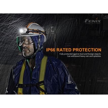 Fenix HP16R1250 - Genopladelig LED pandelampe 3xLED/USB 4xAA IP66 1250 lm 600 timer 3000 mAh